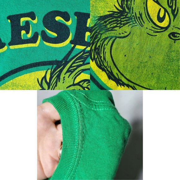 Gildan Mens Presents Speak Louder Than Words Grinch Graphic Shirt Size Medium - Picture 3 of 9